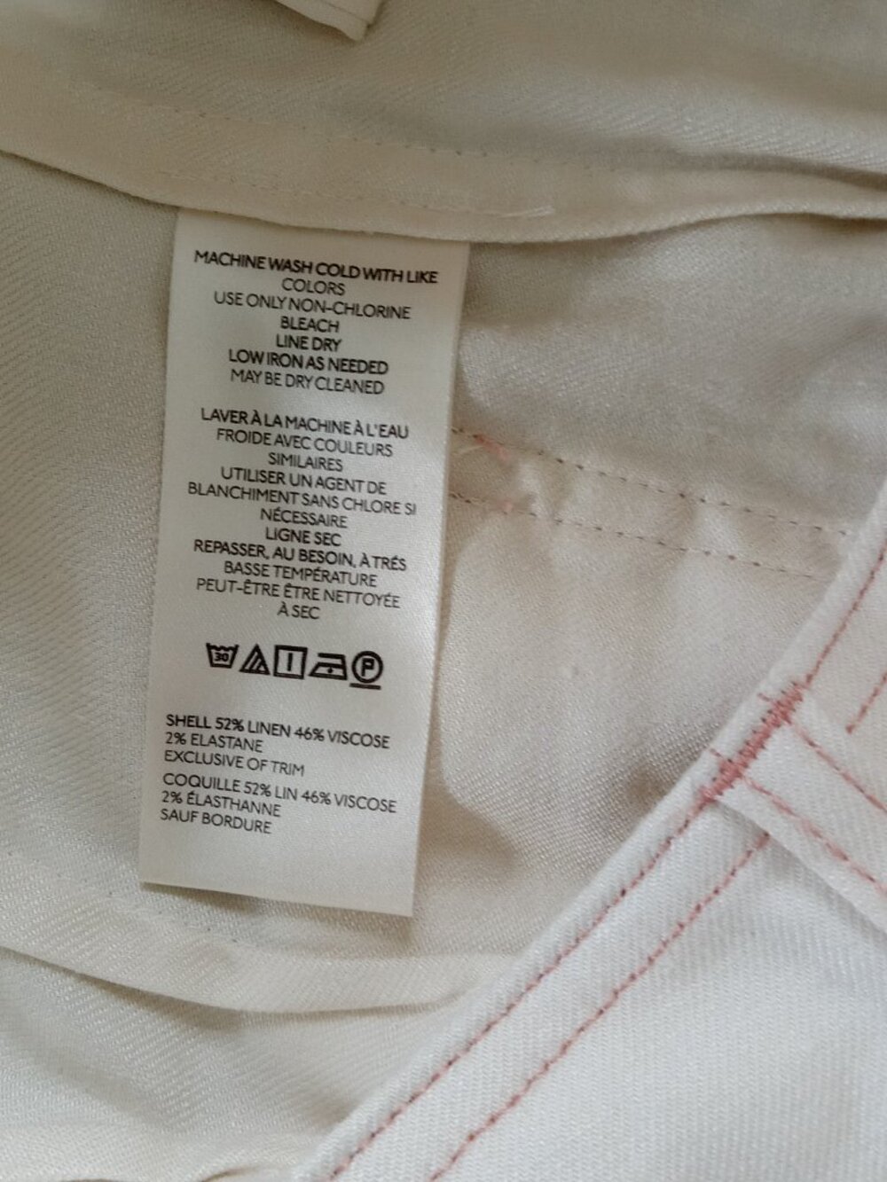 Maeve Anthropologie cream wide leg pants. - Picture 5 of 6